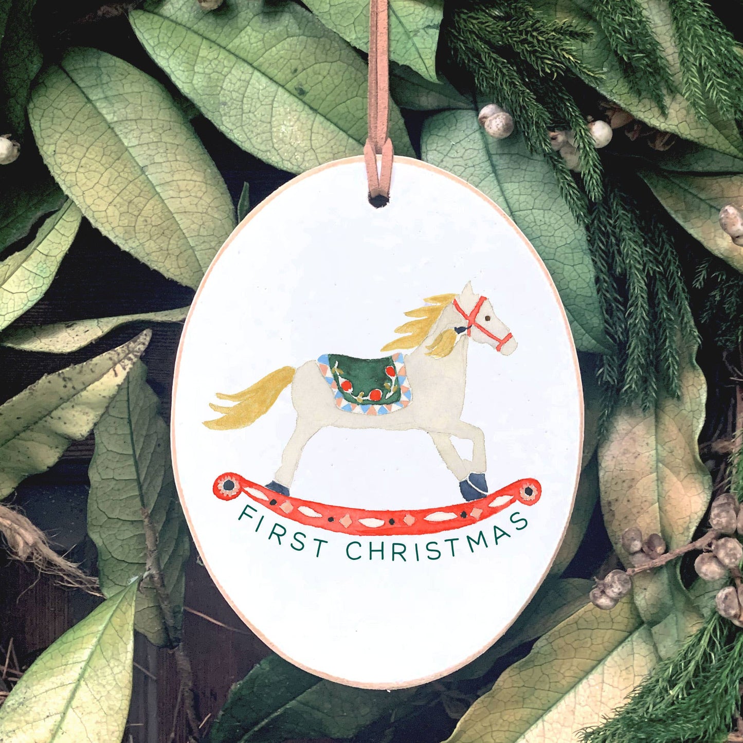 Clairmont & Co - Baby's First Christmas, Christmas Gift, Wooden Ornament