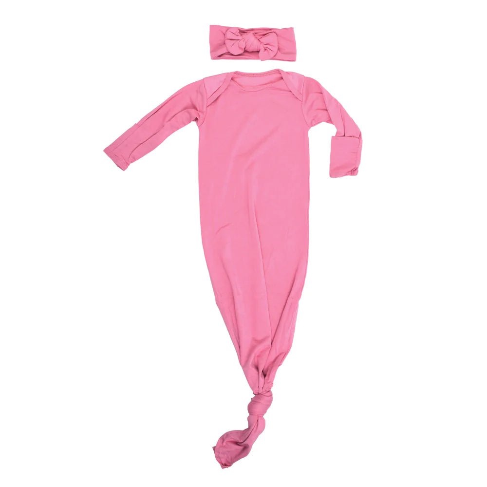 Three Little Tots Gowns with Headbands (Multiple Color Options)