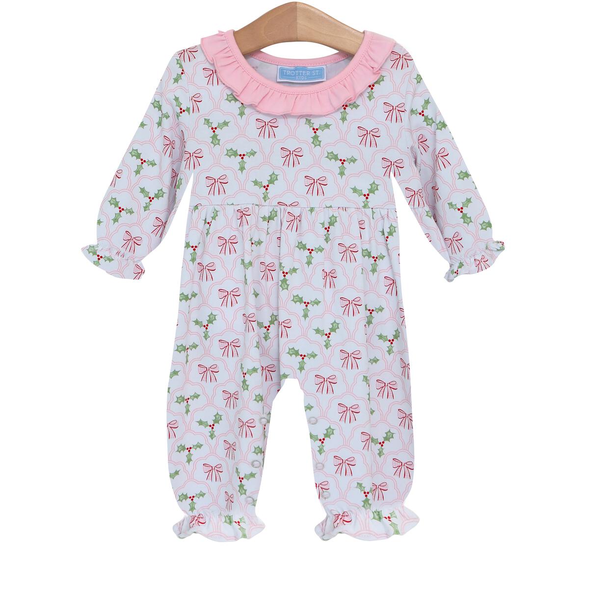 Trotter St Kids Berries & Bows Romper