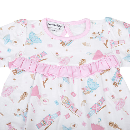 Magnolia Baby Nutcracker Ballet Printed Ruffle Dress