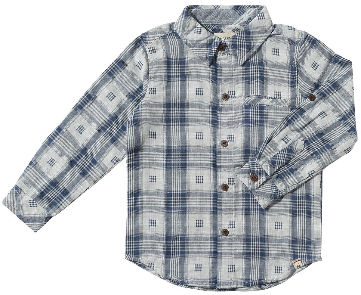 Me & Henry Atwood Woven Shirt Blue Plaid