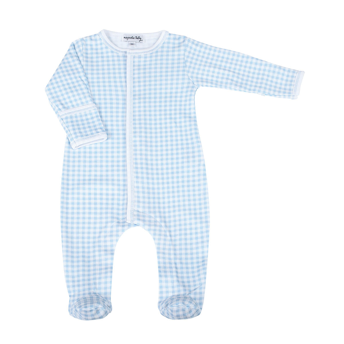 Magnolia Baby Mini Checks Print Footie