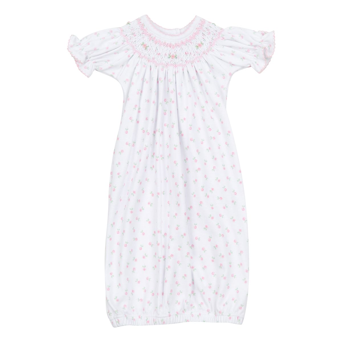 Magnolia Baby Juliette's Classics Pink Bishop Printed Gown