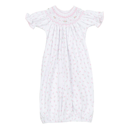 Magnolia Baby Juliette's Classics Pink Bishop Printed Gown