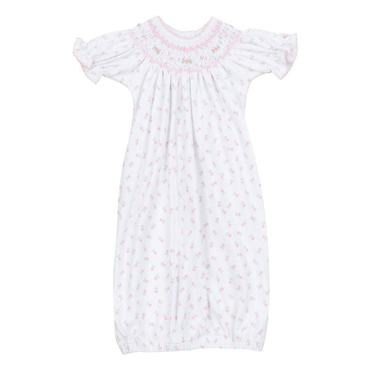 Magnolia Baby Juliette's Classics Pink Bishop Printed Gown