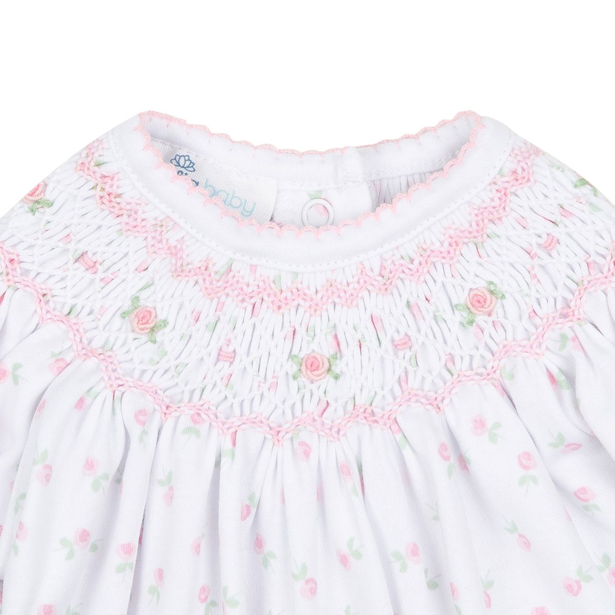 Magnolia Baby Juliette's Classics Pink Bishop Printed Gown