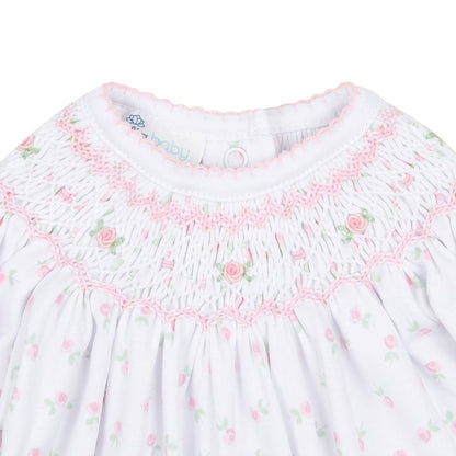 Magnolia Baby Juliette's Classics Pink Bishop Printed Gown