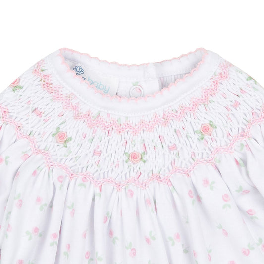 Magnolia Baby Juliette's Classics Pink Bishop Printed Gown