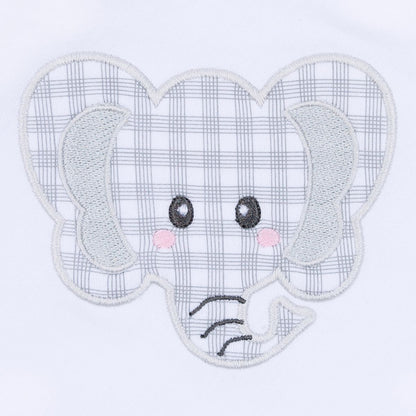 Magnolia Baby Crimson Cutie Applique Crimson Boy Short Sleeve Boy Bubble