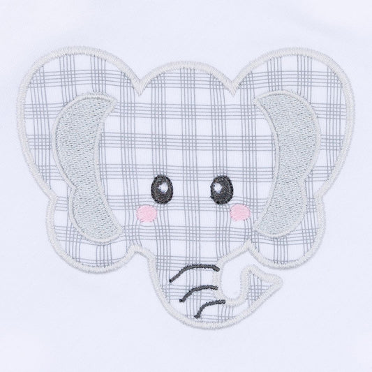 Magnolia Baby Crimson Cutie Applique Crimson Boy Short Sleeve Boy Bubble
