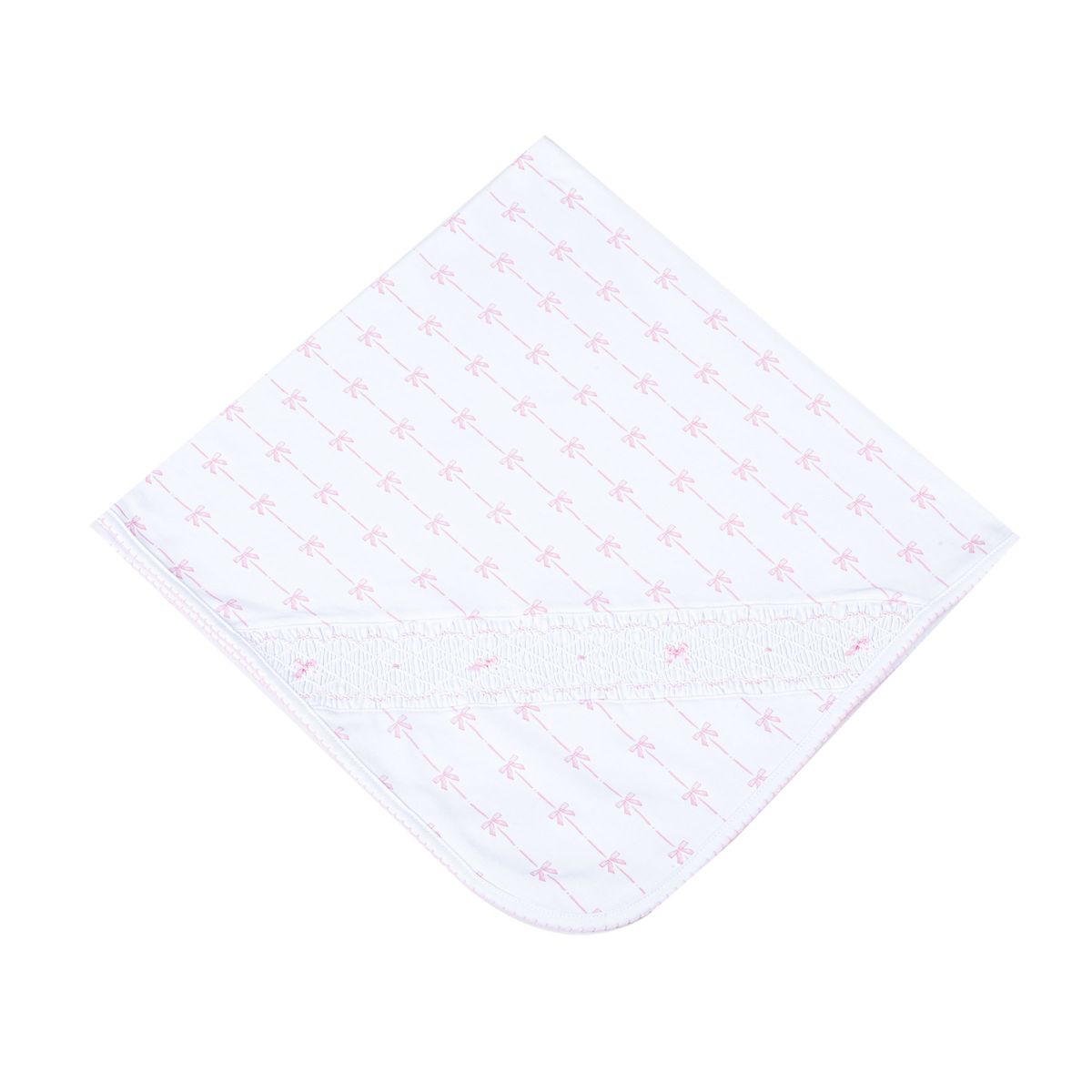 Magnolia Baby Amelias Classics Smocked Receiving Blanket