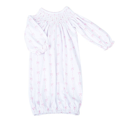 Magnolia Baby Amelias Classics Pink Bishop Long Sleeve Gown