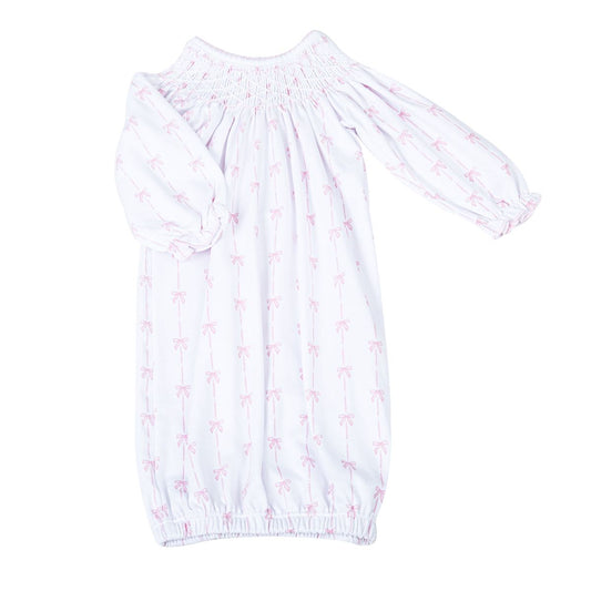 Magnolia Baby Amelias Classics Pink Bishop Long Sleeve Gown