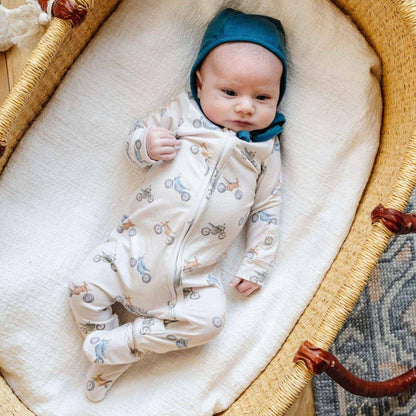 Copper Pearl - Zip-Up Footie Pajama - Ryder