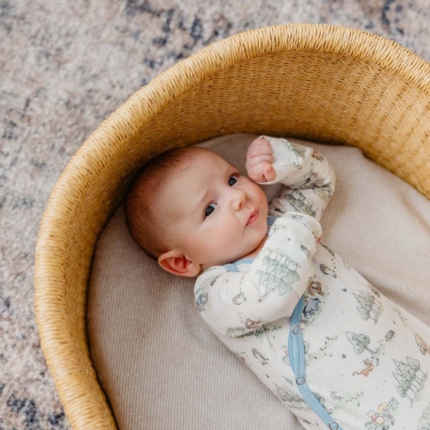 Copper Pearl - Newborn Knotted Gown - Hundred Acre Wood