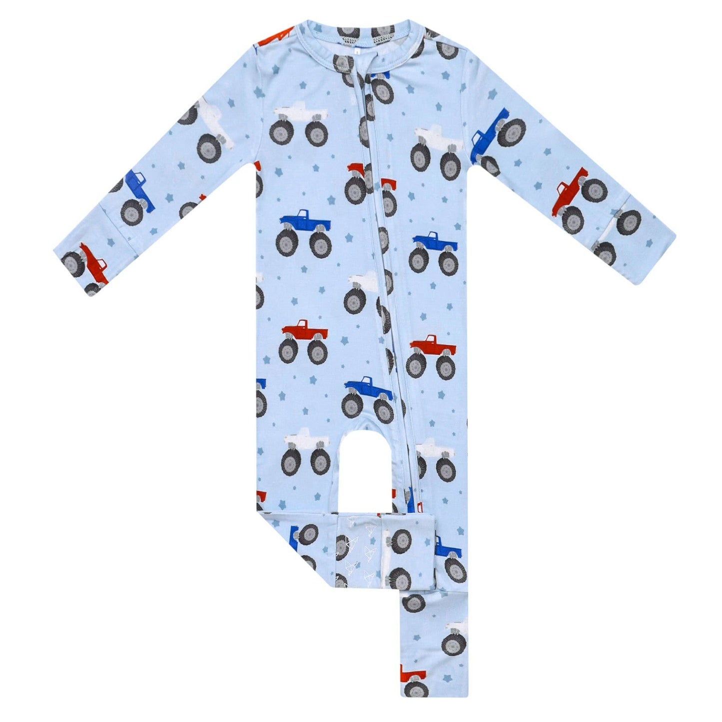 Copper Pearl - Bamboo Convertible Zip-Up Footie Pajama - Easton