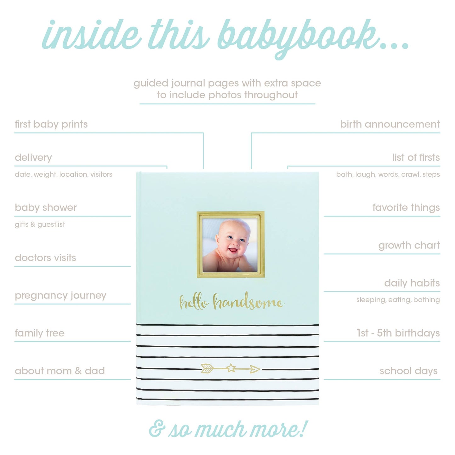 Hello Baby Memory Baby Book: Gray