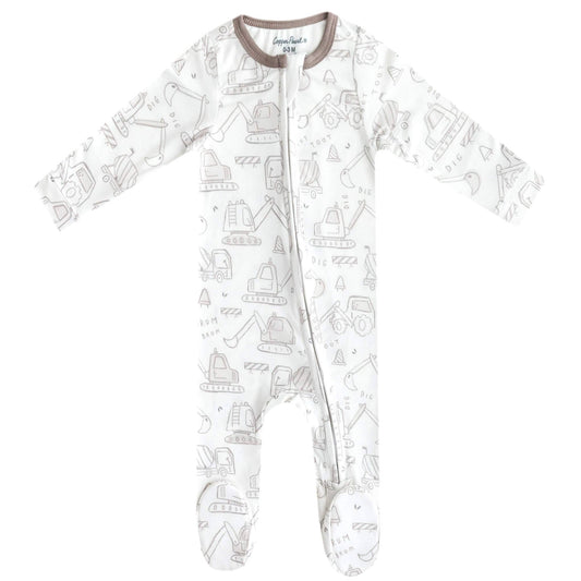 Copper Pearl - Zip-Up Footie Pajama - Gage