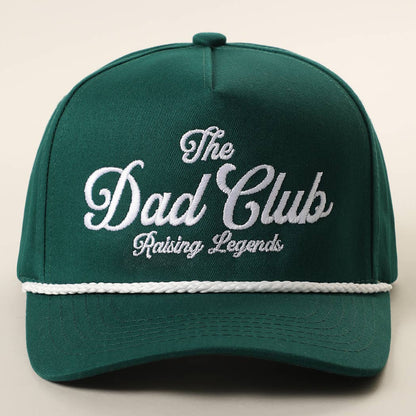 Fashion City - The Dad Club Raising Legends Embroidered Rope Trucker Hat