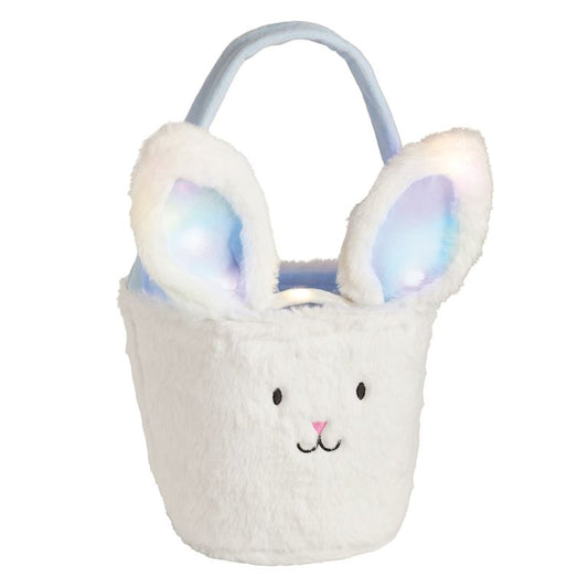 Mudpie Easter Basket & Light up Headband Set - Blue