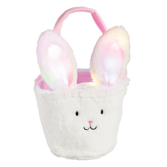 Mudpie Easter Basket & Light up Headband Set - Pink