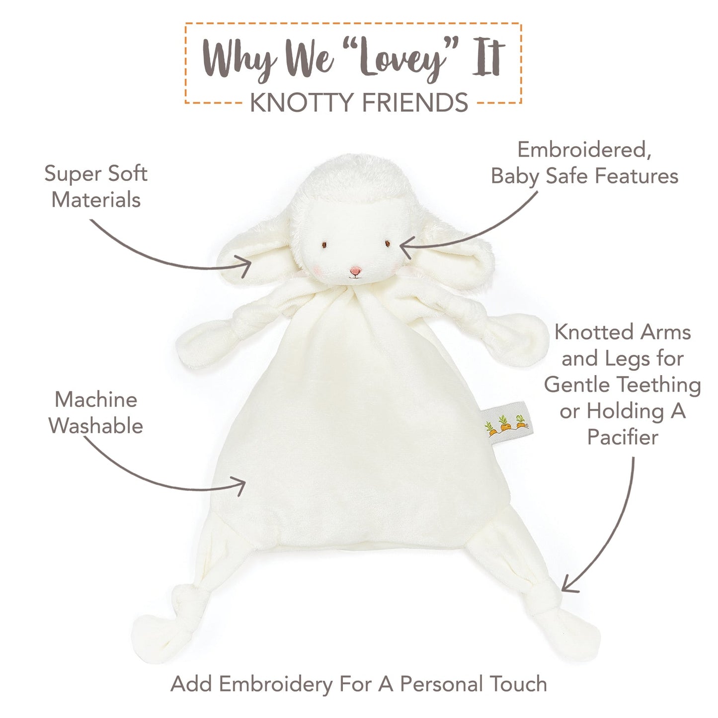 Bunnies by the Bay - Kiddo the Lamb Knotty Friend