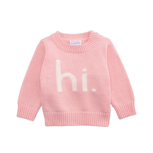Mudpie Pink Hi Sweater