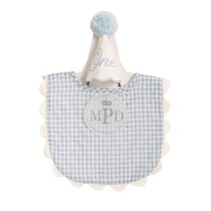 Mudpie Blue Gingham Cake Smash Set