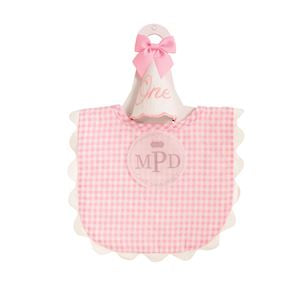 Mudpie Pink Gingham Cake Smash Set