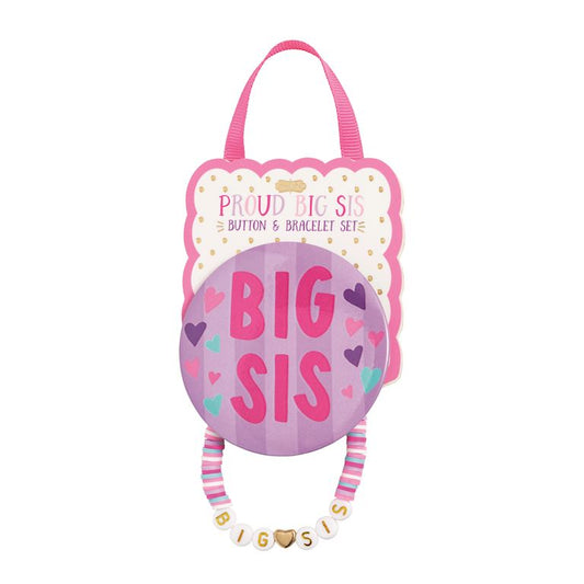 Mudpie Purple Sibling Bracelet Set - Big Sis