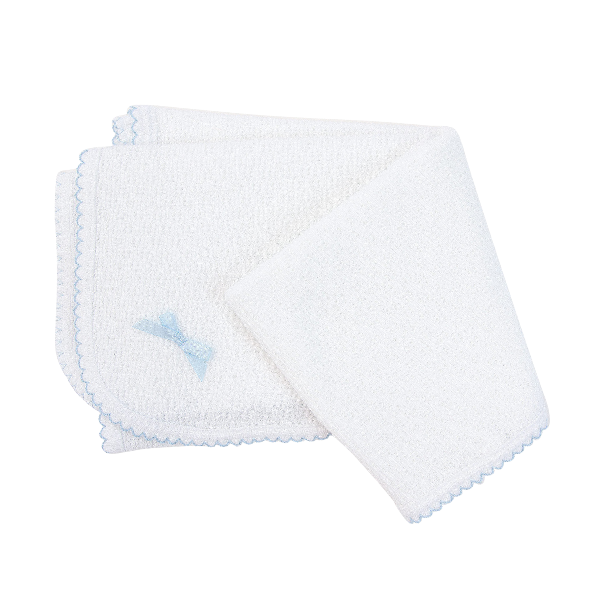 Paty Inc Receiving Blanket W/Bow Multiple Colors