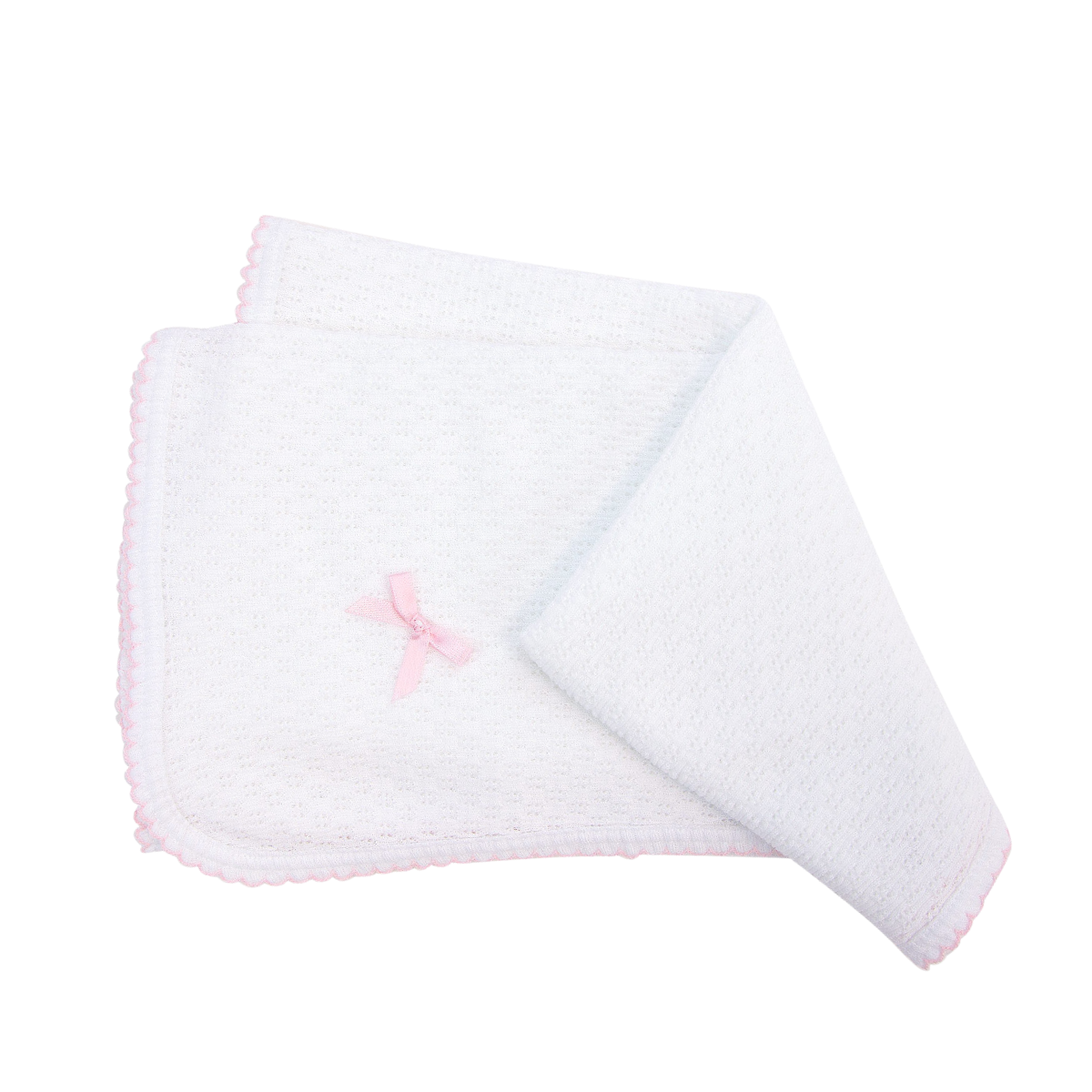 Paty Inc Receiving Blanket W/Bow Multiple Colors