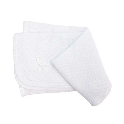 Paty Inc Receiving Blanket W/Bow Multiple Colors