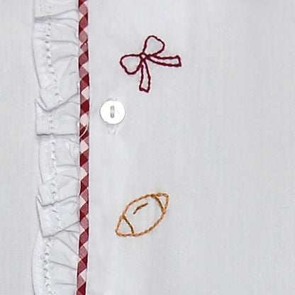 Southern Saturday Elephant Crimson/Grey Daygown