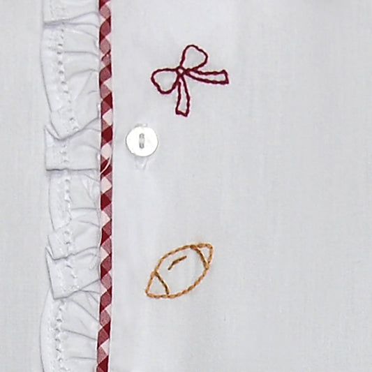 Southern Saturday Elephant Crimson/Grey Daygown