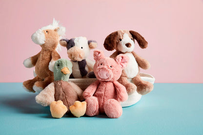 Mud Pie Farm Animal Plush Rattle Pals