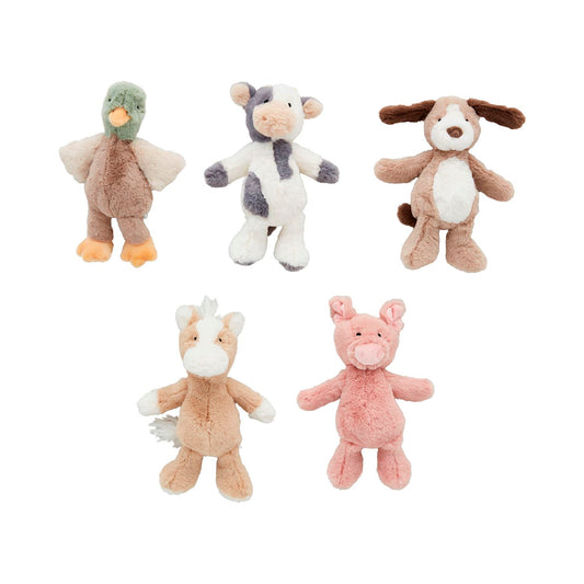 Mud Pie Farm Animal Plush Rattle Pals
