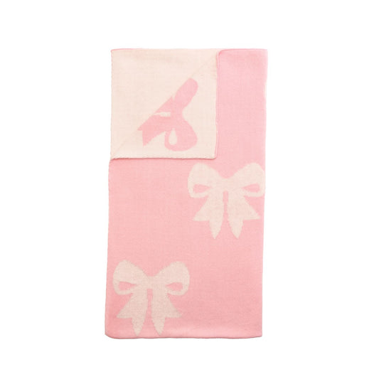 Mudpie Bow Knit Blanket