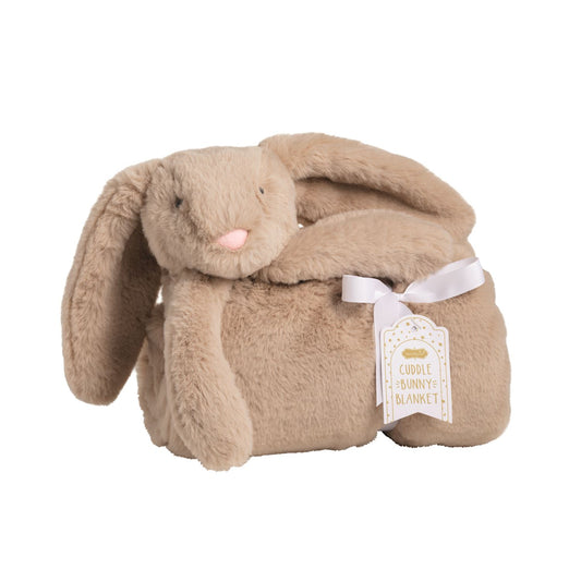 Mudpie Tan Cuddle Bunny Blanket