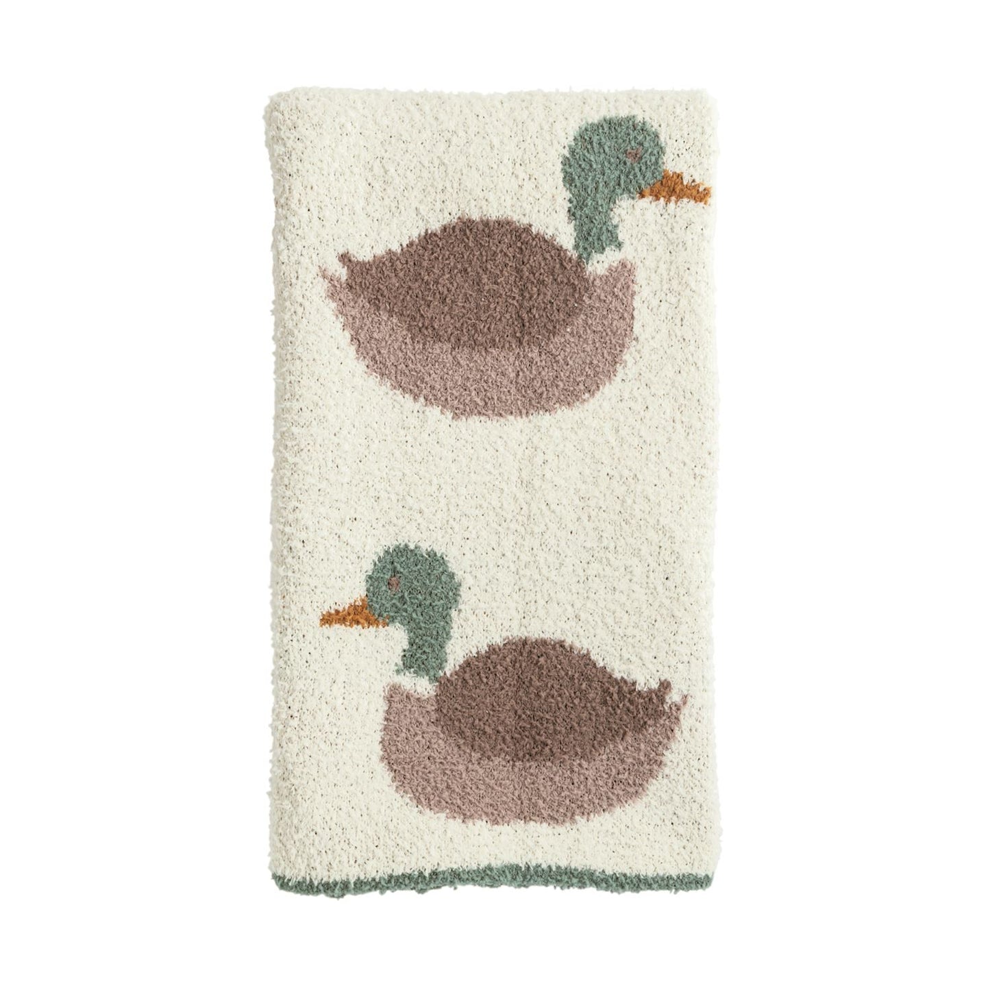 Mudpie Mallard Duck Chenille Blanket