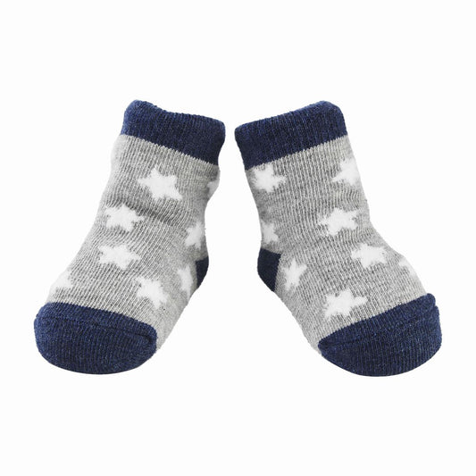 Mudpie White Chenille Star Sock