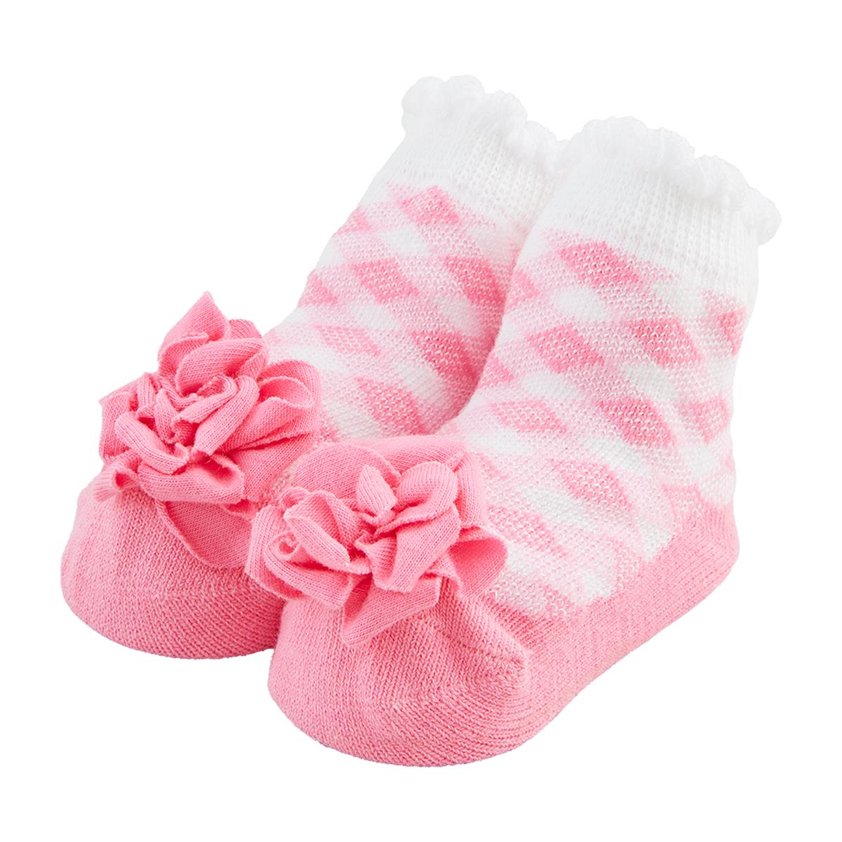 Mudpie Gingham Flower Socks