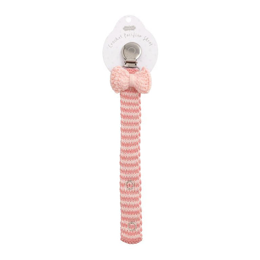 Mudpie Light Pink Bow Crochet Pacy Strap