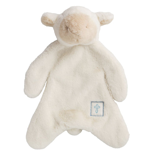 Mudpie Blue Little Lamb Plush Woobie