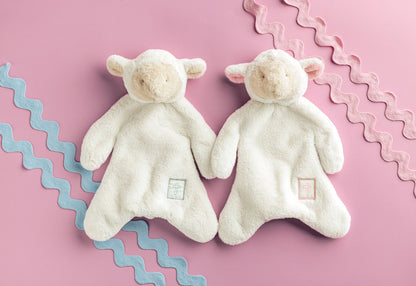 Mudpie Blue Little Lamb Plush Woobie