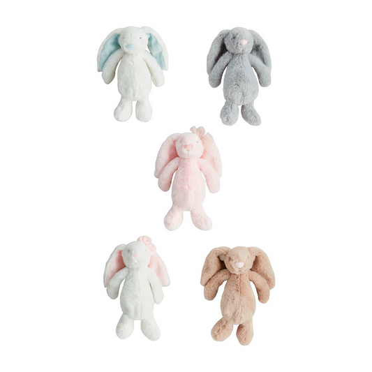 Mini Plush Bunnies in Assorted Colors by Mudpie