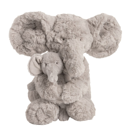 Mudpie Mama & Baby Elephant Plush Set
