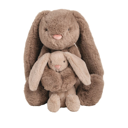 Mudpie Mama & Baby Bunny Plush Set
