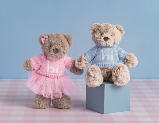 Mudpie Hi Baby Bear Plush Pal