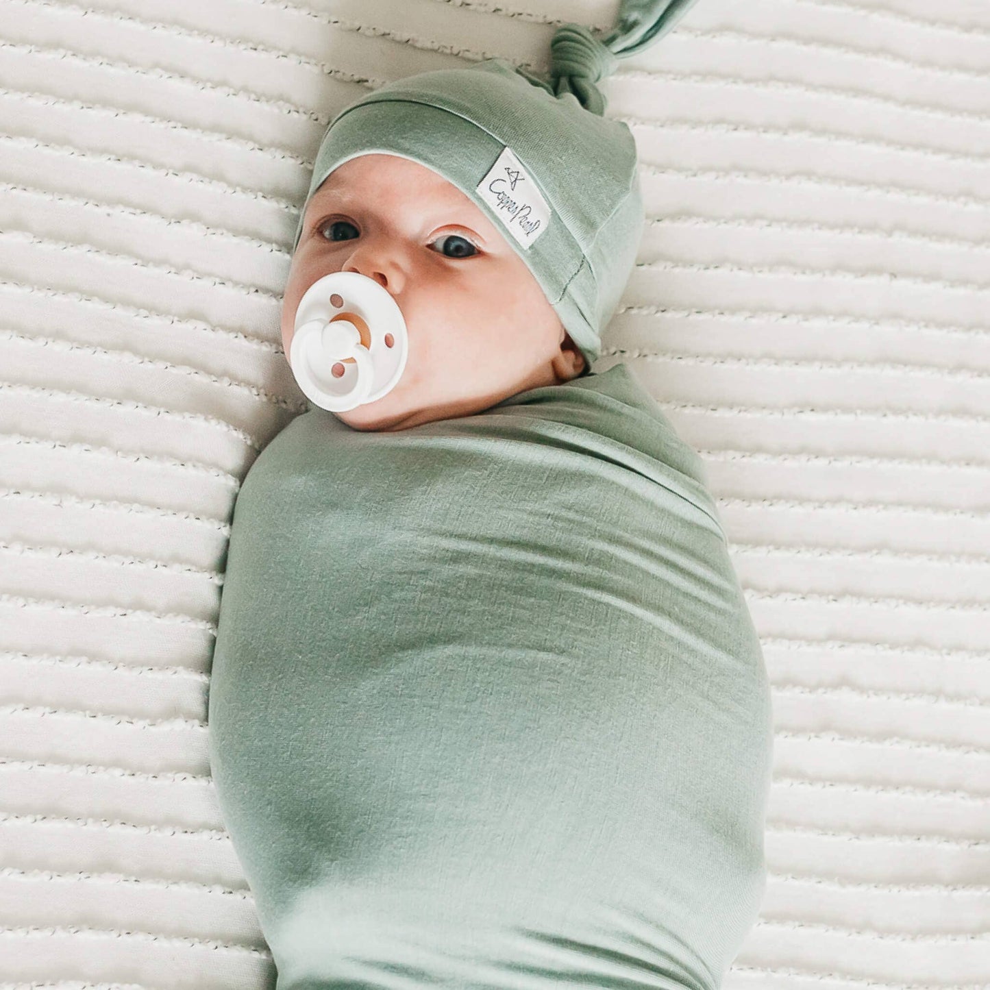 Copper Pearl - Knit Swaddle Blanket - Briar